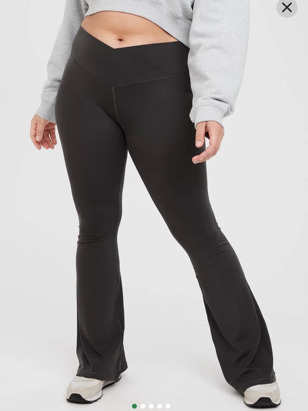 OFFLINE By Aerie Real Me High Waisted Crossover Flare Legging M short set of 3! - Picture 3 of 16